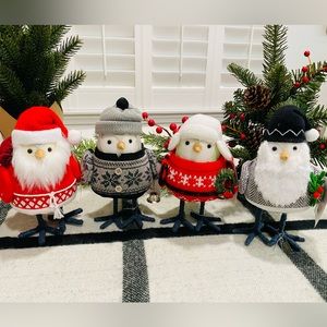 NEW Set 4 Target 2022 Wondershop Fabric Christmas Bird Koselig Varma Fika Iskall